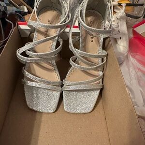 Zigi Soho Glittering Silver Heels